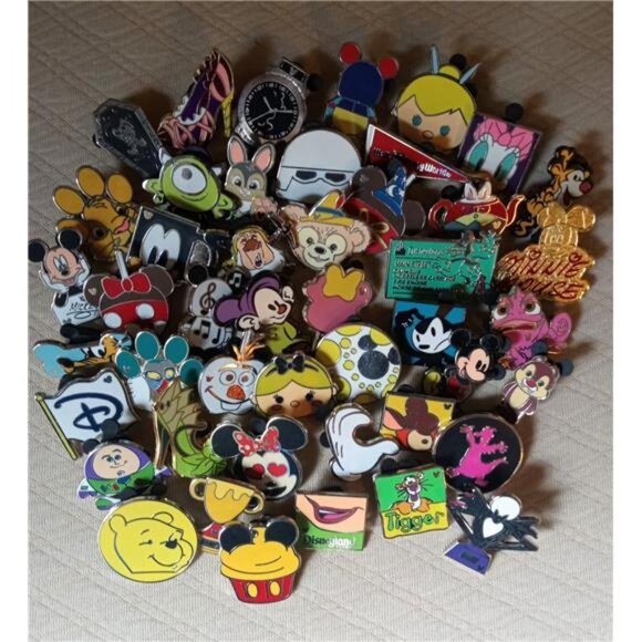 DISNEY PIN TRADING LOT 25, ALL DIFFERENT & TRADABLE - Picture 2 of 2